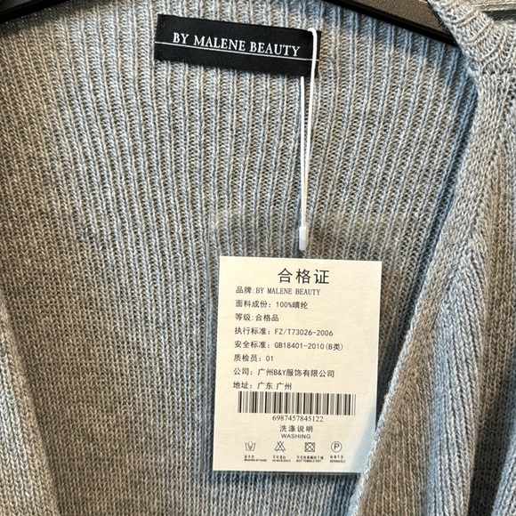 Grey Wrap Sweater - Picture 2 of 4